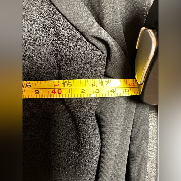 Adrianna Papell Black Long Sleeve Dress with Sheer Detail-brand new - Picture 6 of 7